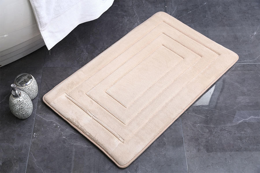 Pink square absorbent floor mat