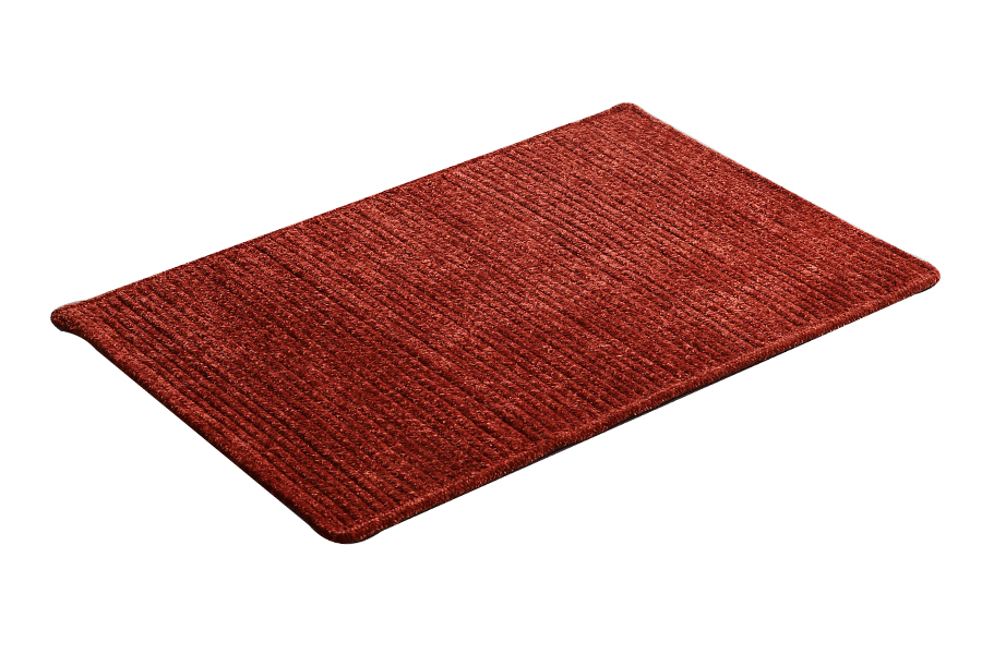 Red absorbent non-slip floor mat