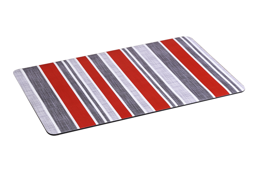 Striped absorbent non-slip floor mat