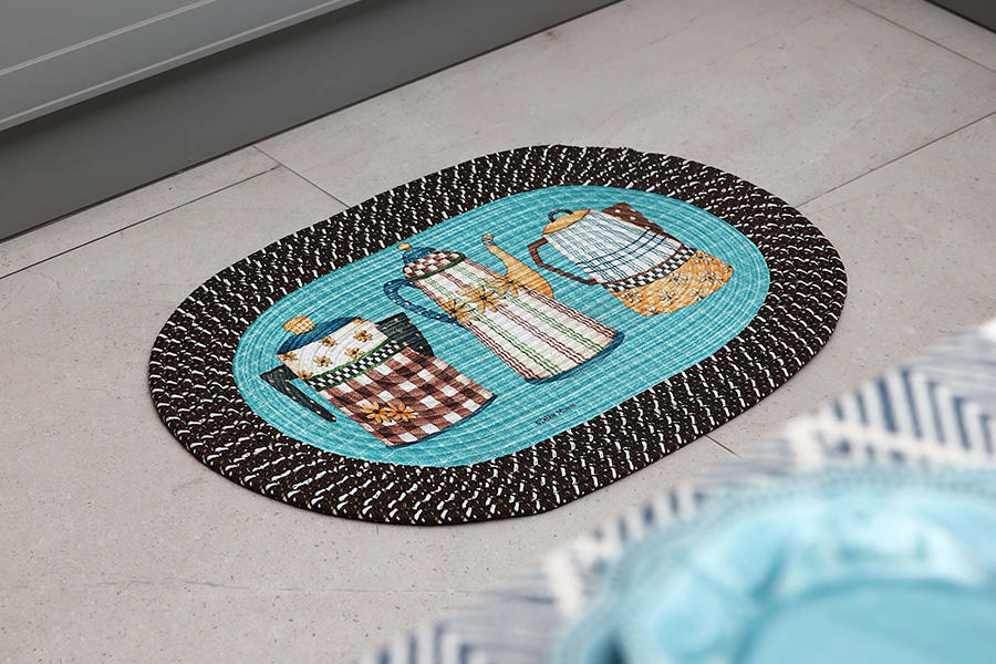 Kitchen woven floor mat