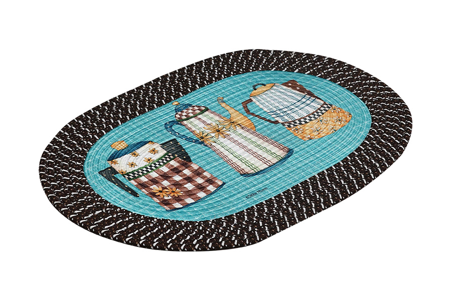 Kitchen woven floor mat