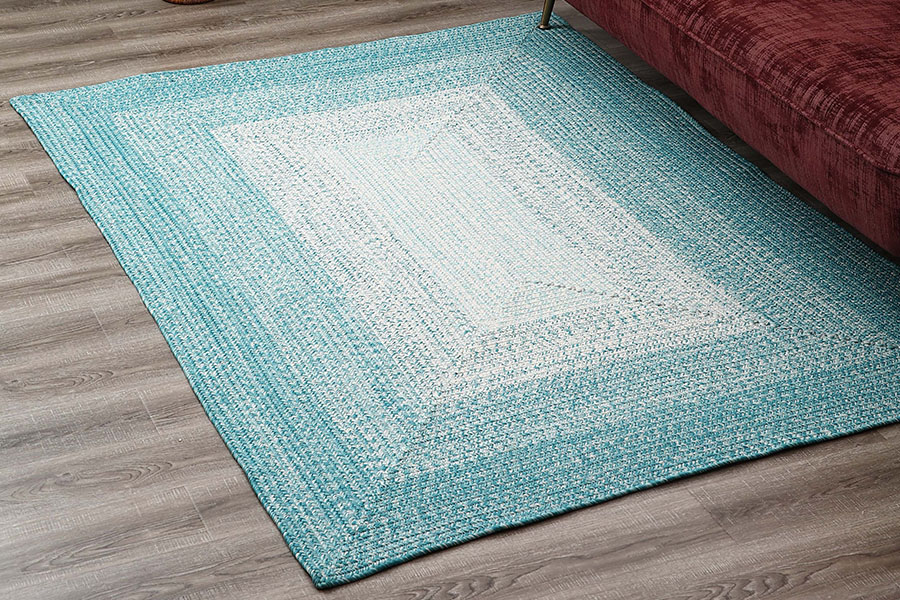 Colorful square floor mat