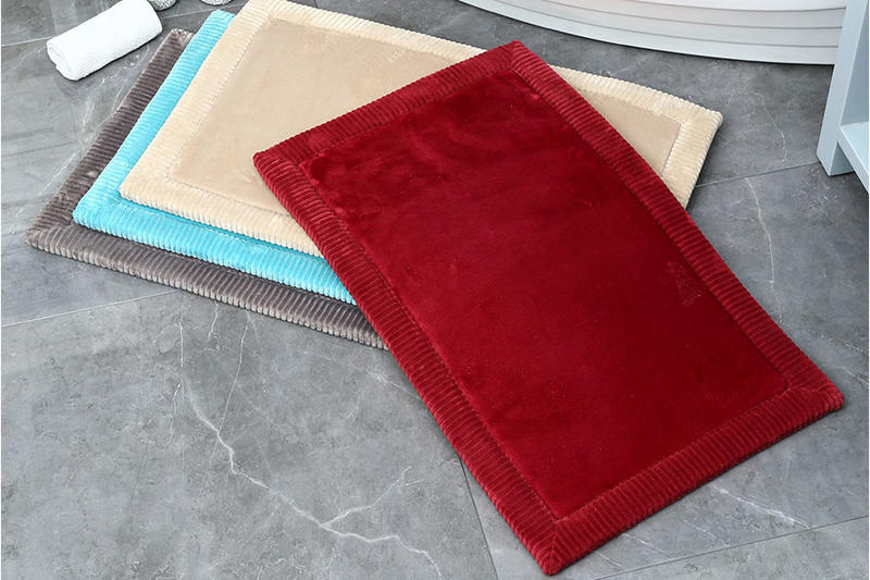 Coral velvet absorbent soft Bathroom mats 