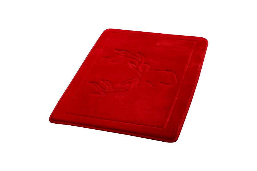 Embroidery memory form water absorbing soft foot mat 