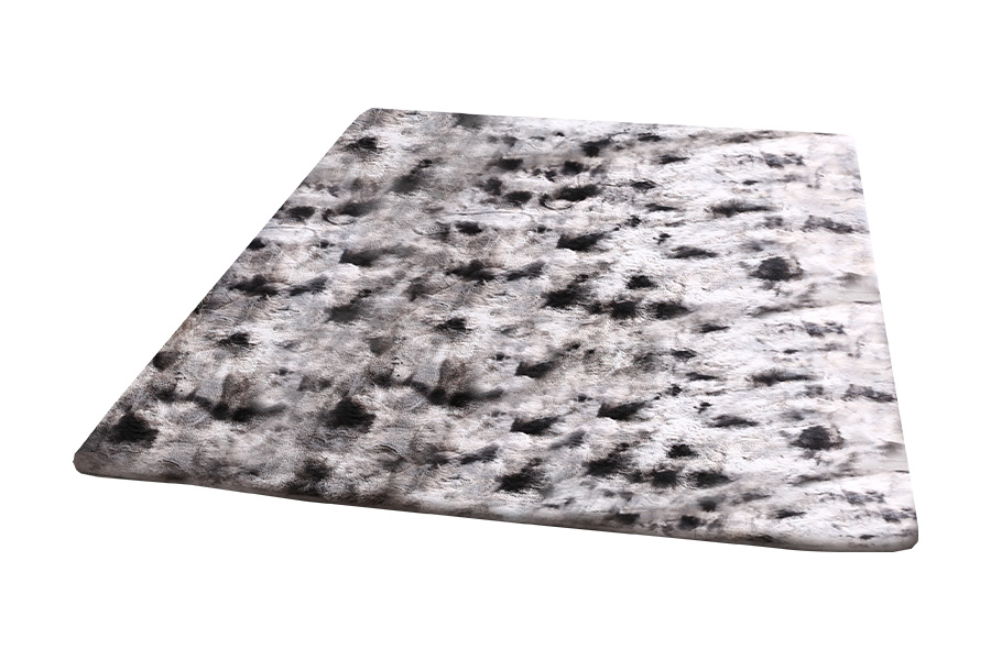 Extra large grey fluffy rug 