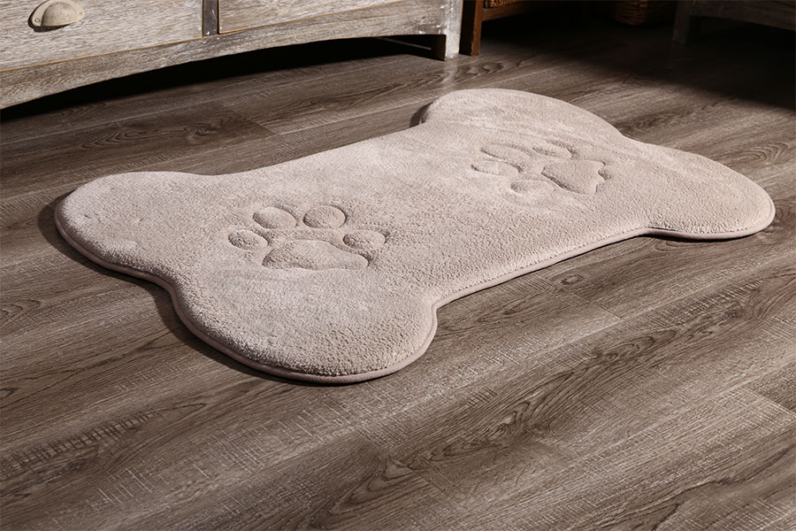 Cute animal shape oral velvet mat
