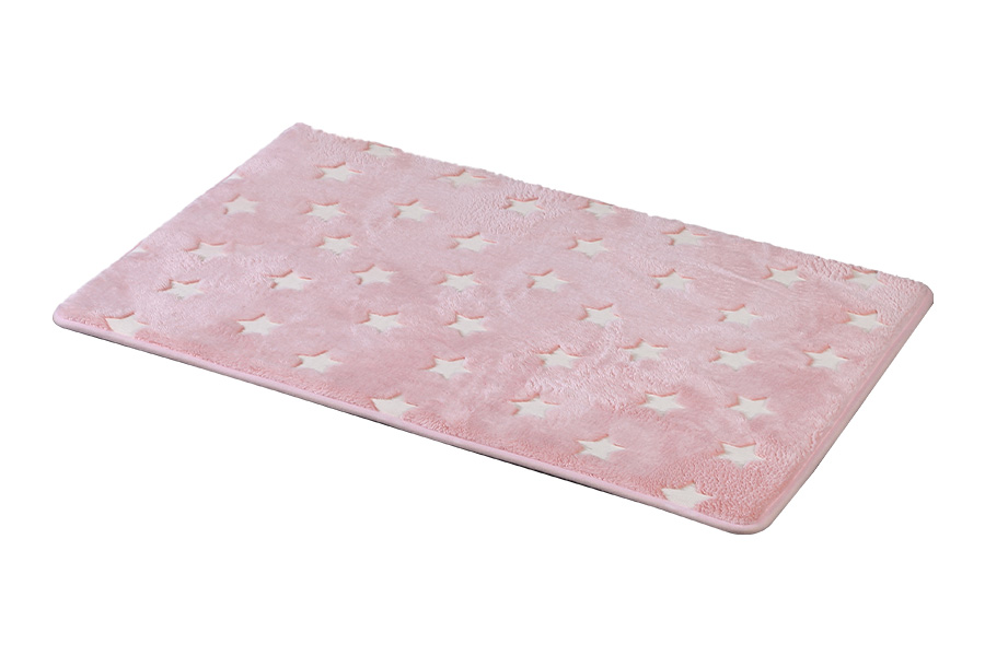 Cute bathroom non slip microfiber absorbent bath rug