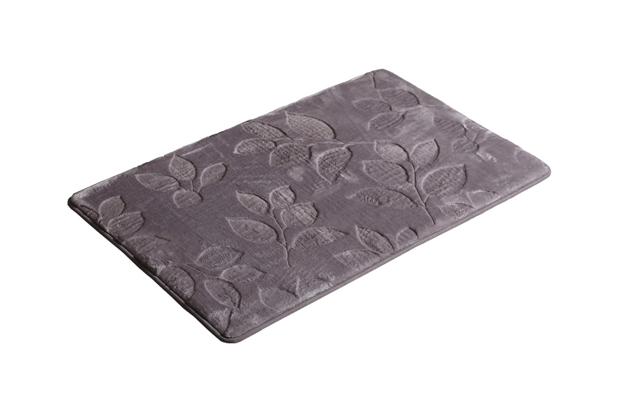 Embossed non slip thickened rebound spongebathroom rug