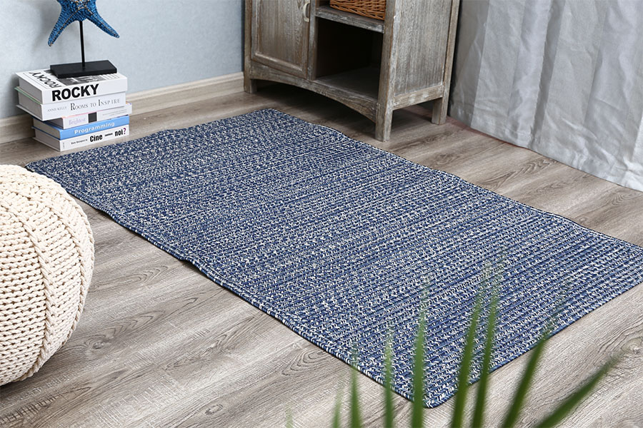 Double woven floor mat